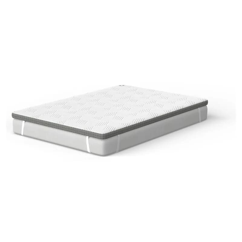 Panda Hybrid Bamboo Mattress Topper with a grey mesh border